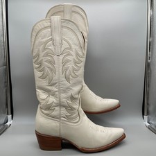 Tecovas The Annie Boots Womens 9.5B Bone Whit...