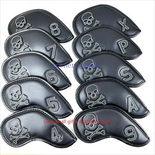 NEW skull 10 PCS 4-9-PSAX Golf Club Iron artificial leather Head covers