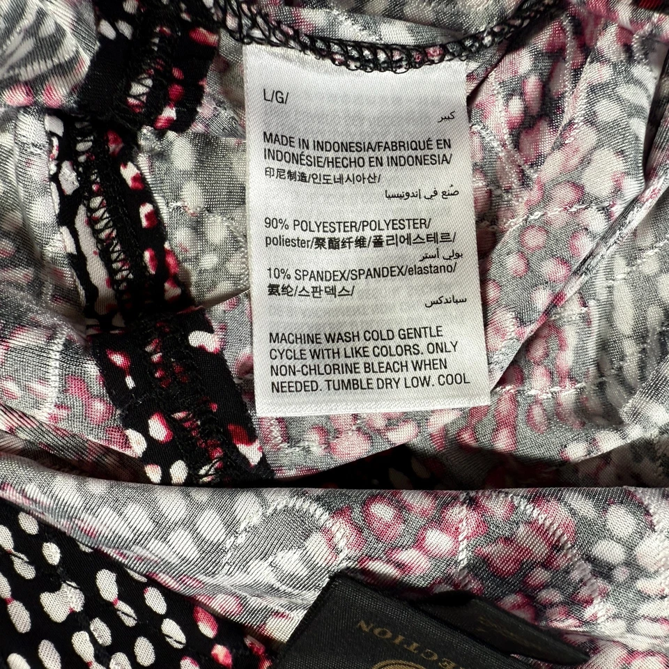 JM Collection 多色 L 码抽象印花 Edgy Baddie A 字中裙 — 第 4/4 张图片