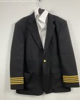 Black Pilot Uniform Shirt Coat & Hat — photo 2