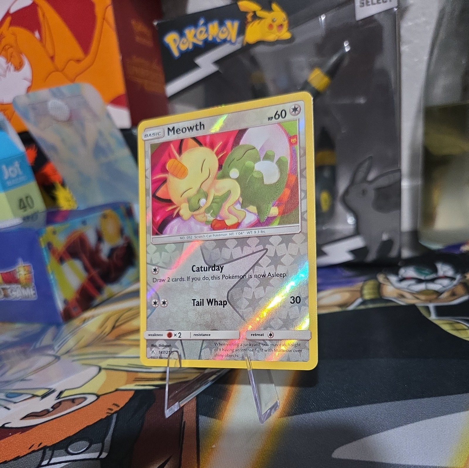 Meowth 147/214 Sm-Unbroken Bonds Reverse Holo