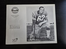 1970 CFL Saskatchewan Roughriders Gulf Oil Ken Frith Canadian Football