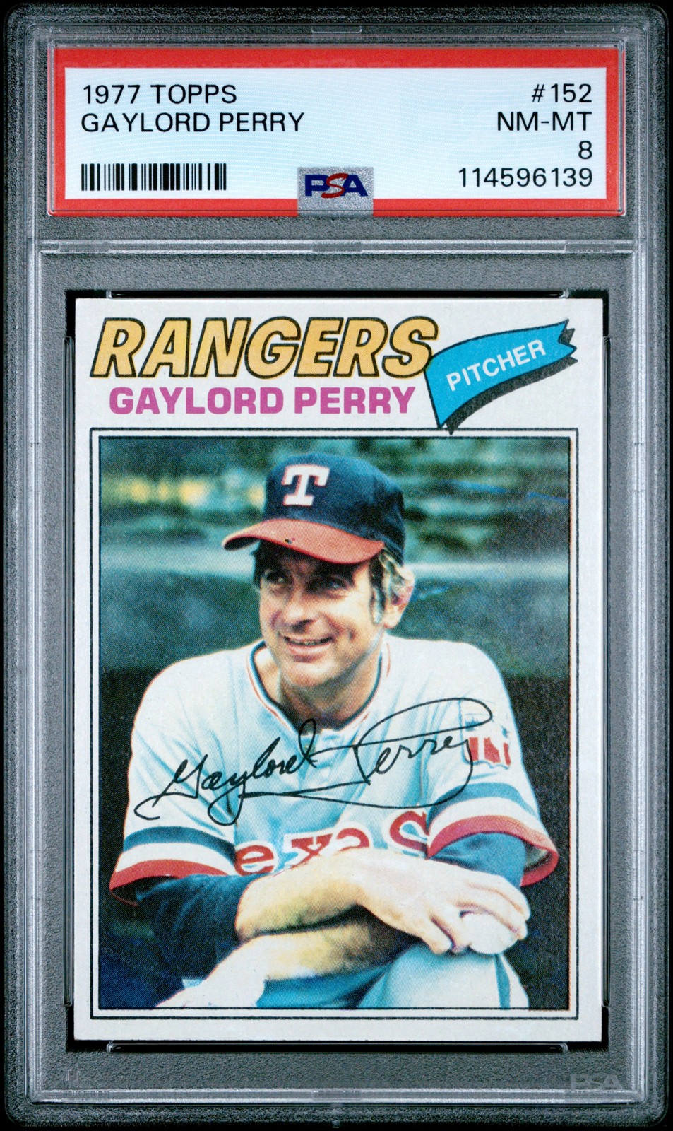 1977 TOPPS #152 GAYLORD PERRY PSA 8