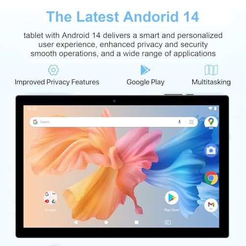Android 14 Tablet, 10 Inch 8GB RAM+64GB ROM+1TB Expand, 1.8Ghz Quad-core - Picture 6 of 8