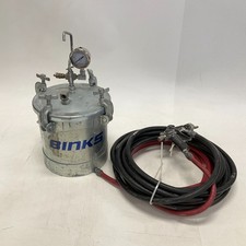 Binks La-2519 2.8 Gal Pressure Paint Pot With Binks 95 Spray Gun Hoses Gauge