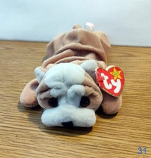 Wrinkles the Dog-TY Beanie Original Baby-With Original Tag Error