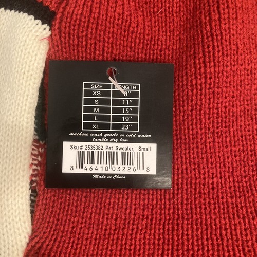 Dog Pet Spirit Christmas Sweater Small Christmas Old Fashioned Truck Tree New - Picture 6 of 6