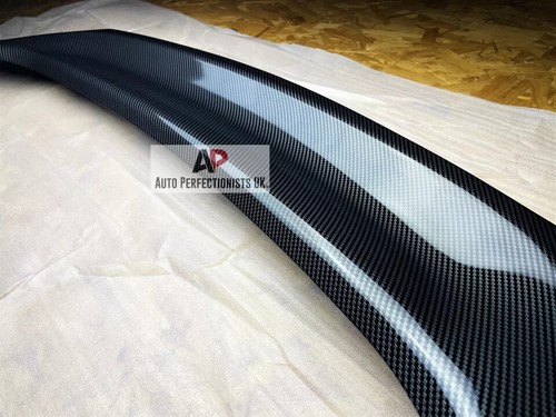 Mercedes C Class Coupe W204 Rear Carbon Fibre Ducktail Boot Spoiler Wing Lip - Picture 5 of 13