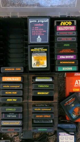 Großes Atari 1500 Spiele Lot.43 Spiele 9 Controller + Spielhandbücher - Bild 10 von 17