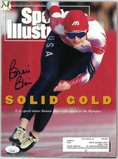 Bonnie Blair signed Sports Illustrated Magazine 2/24/1992 - JSA (Olympic Gold)