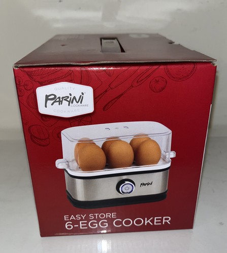 Parini 6 Egg Cooker Electric Cookware Easy Store Stainless Steel Housing NEW - 第 3/3 張圖片