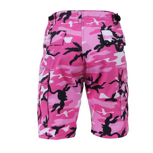 SHORTS BDU ARMY 6 POCKETS CARGO MILITARY CAMOUFLAGE PINK CAMO XS,S,M,L,XL,2X - Picture 4 of 4