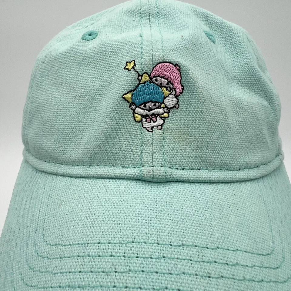2017 Sanrio Little Twin Stars Nylon New Era Adjustable Hat Cap Teal Cute Lining - Image 2 of 4