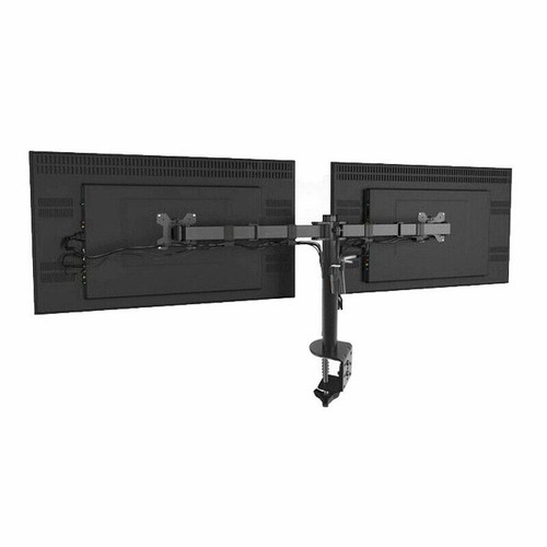 Dual HD LED Screen Desk Mount Monitor Stand 2 Arm Display Bracket LCD TV Holder - Picture 9 of 10