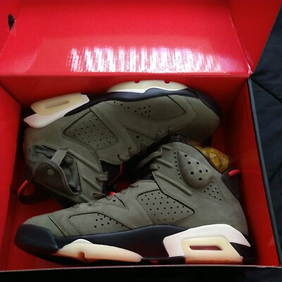 Size 10.5 - Jordan 6 Retro x Travis Scott Mid Olive