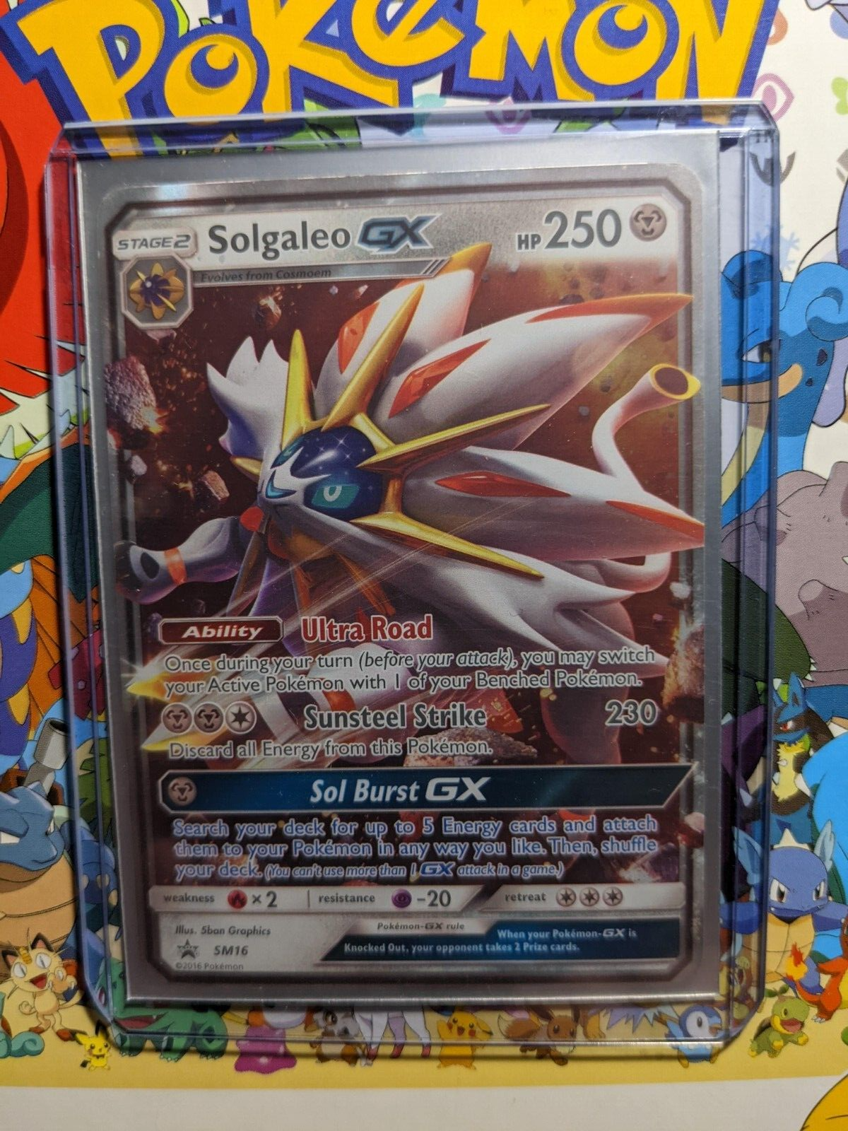  Pokemon - Solgaleo GX - SM16 - Promo - SM Black Star Promo :  Toys & Games