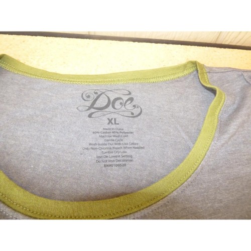 Doe Junior’s Cropped Top, “Never Stop Dreaming”, Charcoal Heather XL - Picture 7 of 8