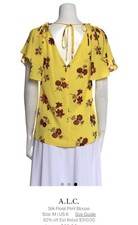 Women s silk flower blouse