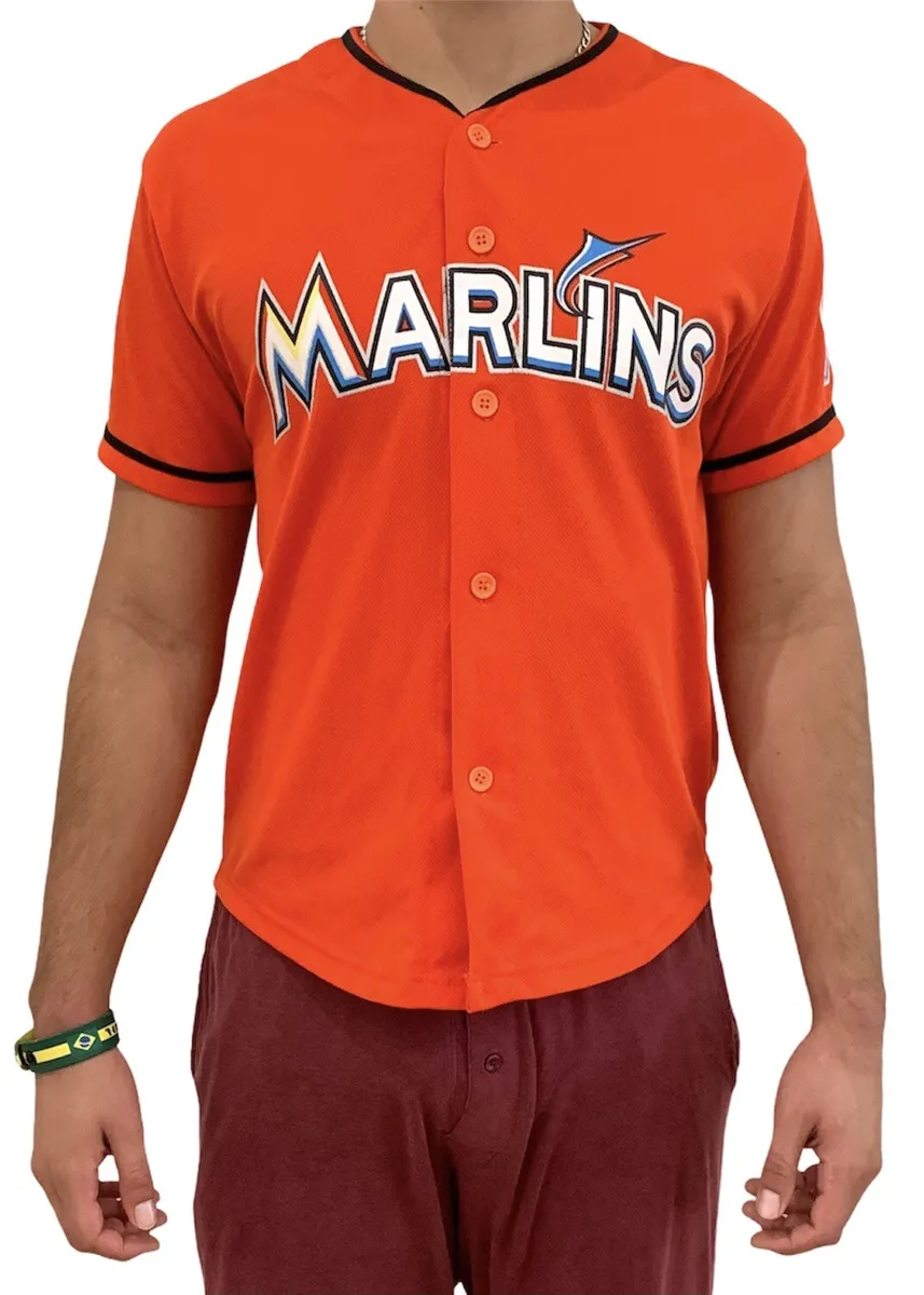 Match Up Miami Marlins Christian Yelich Promo Jersey Adult Small Youth XL  Orange