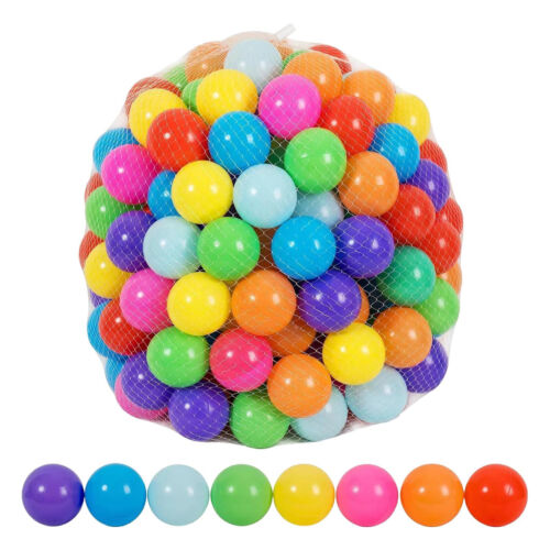 50pcs Kids Ball Pit Ocean Balls Play Plastic Soft Toy Colourful Playpen Tent