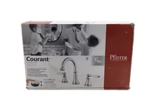 Pfister Courant 8 in. 2-Handle Bathroom Faucet in Chrome w/ White Handles