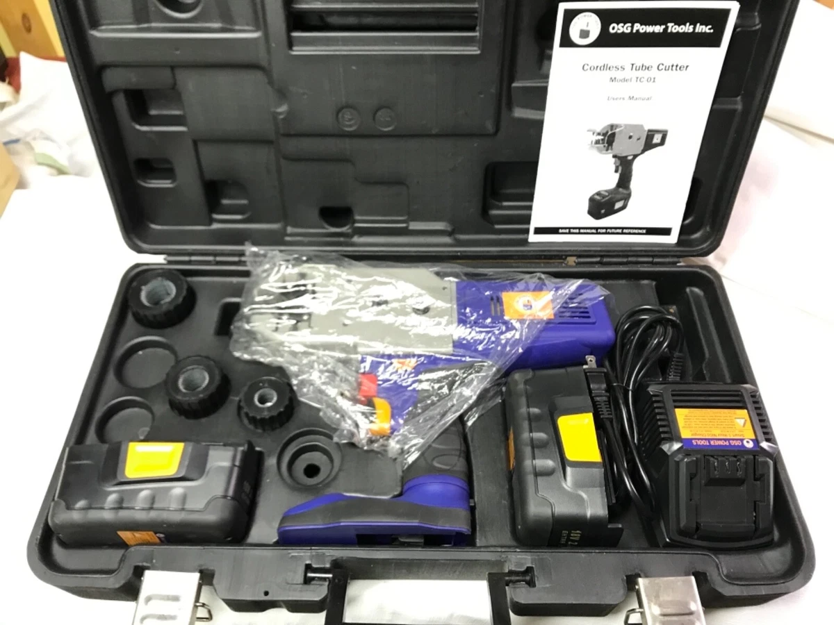 NEW OSG Cordless Copper Tubing PIPE Cutter Kit Steel Copper PVC HVAC Shear