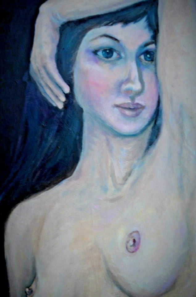 Hermosa morena desnuda finalmente me veo a mí misma-aceptación de la mujer Foto 3 de 4