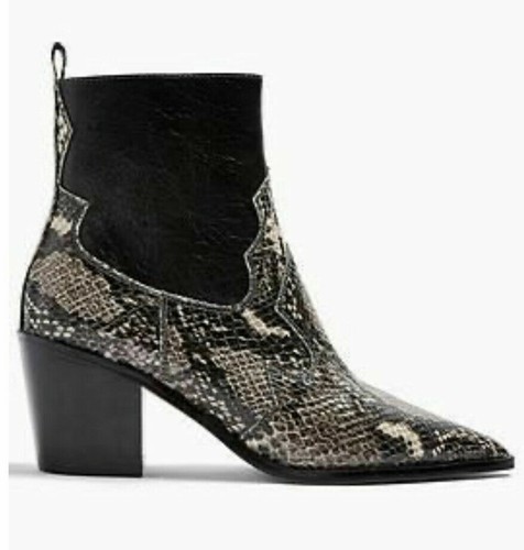 Topshop Bliss Snake Print Point Ankle Boots UK 6 EUR 39, UK 7 EUR 40 RRP £39 - Picture 3 of 7