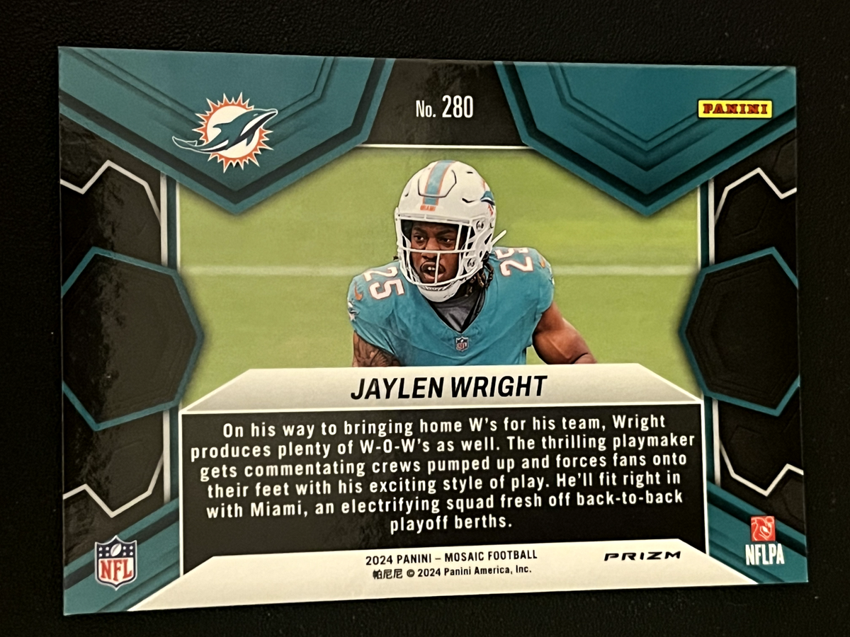 2024 Mosaic Jaylen Wright RC NFL Debut Yellow Reactive #280