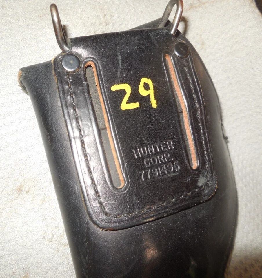 Funda de cuero negra US Military Hunter Corp #7791495 US/2" revólver/colt o SW Foto 3 de 3