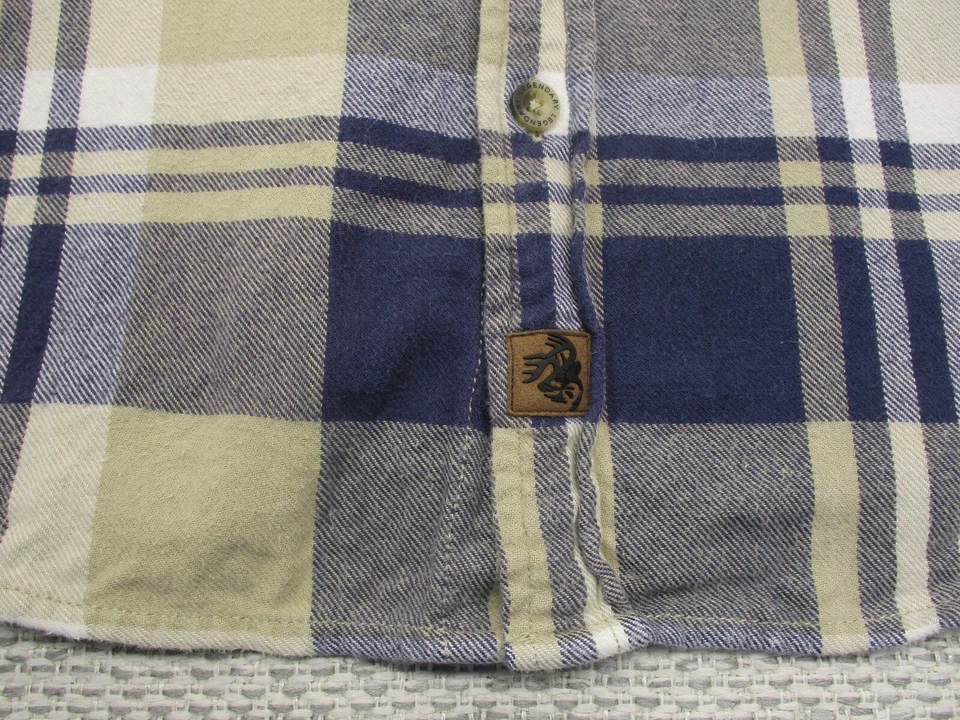 Легендарная фланелевая рубашка Whitetails для взрослых XL с длинным рукавом в клетку на пуговицах - Изображение 4 из 4