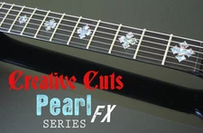 Diamond Cross ABALONE DOTBUSTER Fretboard Markers Inlay Stickers for ANY GUITAR