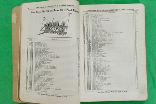 John Deere Wagon Works Repair Catalog For Beet Tools #16-D F-136 ( 1941) Rare - Picture 5 of 15