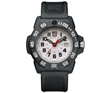Brand New Luminox XS.3507 Navy Seal Black Rubber Strap White Dial Men's Watch