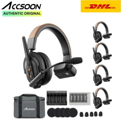 Accsoon CoMo SE 2.4GHz 1H4 Full-duplex Wireless Intercom System ENC Headset 400m