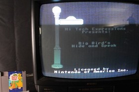 Nintendo Sesame Street Big Bird's Hide and Seek NES vintage video game cart 1990