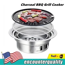 40cm Korean Style Table Charcoal Portable BBQ Grill Stove Outdoor Camping Picnic
