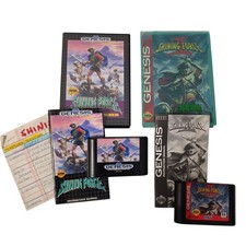 Sega Genesis Shining Force 1 & 2 Lot Games Manuals Cases + Handwritten Guide