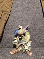 Vintage Homeco Masterpieces/ Home Interior " Morning Encounter"  Bunting Birds