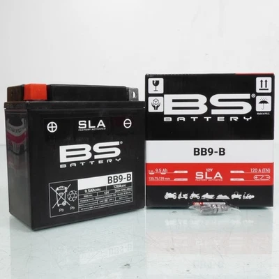 Batterie SLA BS Battery pour Moto Hyosung 125 Gf Speed 1999 à 2003 YB9-B / 12V - Photo 1/3