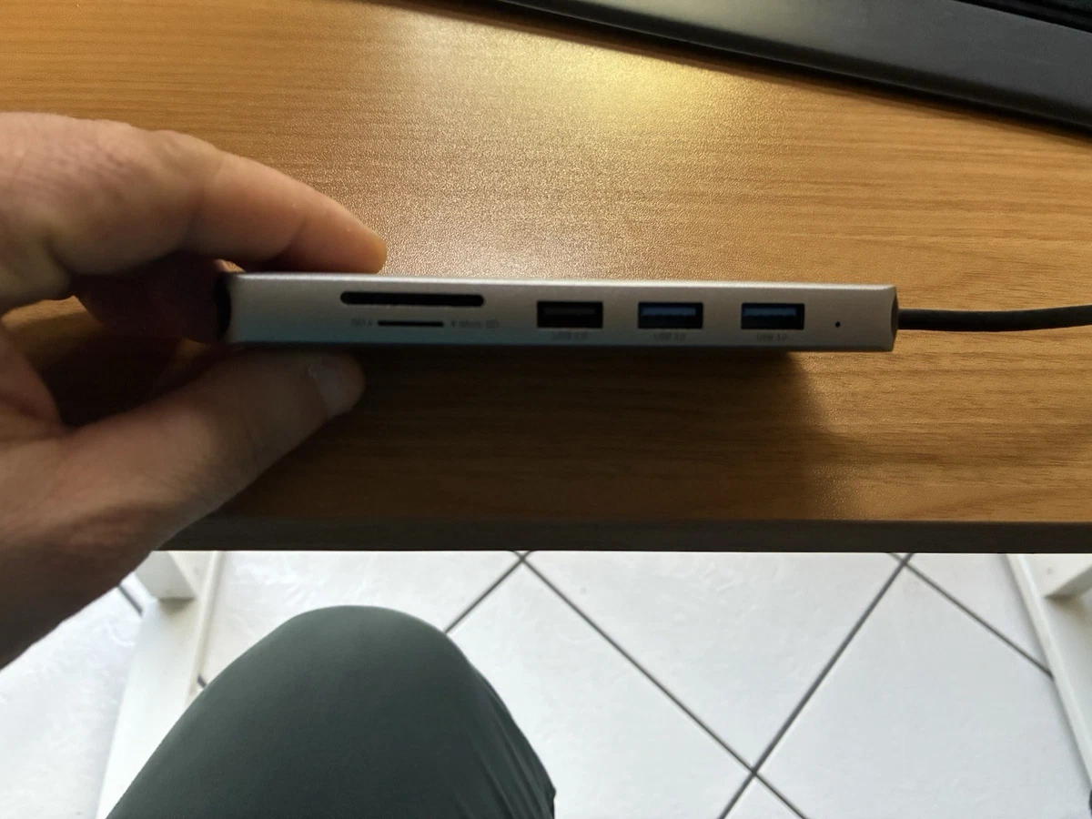 Adaptador Docking Station Jeenuuder DP A VGA 2 En 1 - Aleación De Aluminio, Convierte DisplayPort A VGA Para Monitores - Para PC Y Portátiles