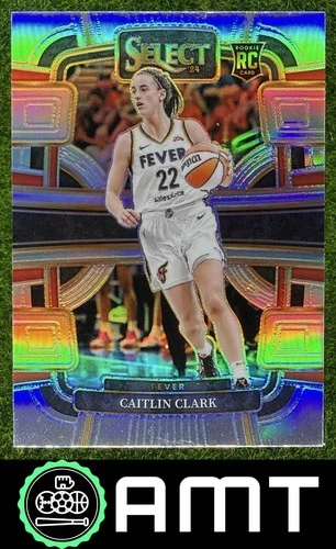 Caitlin Clark RC 2024 Panini Select WNBA Silver Prizms Fever Concourse