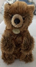 Miyoni By Aurora Grizzly Bear Cub Plush Tots Sitting Stuffed Animal Toy