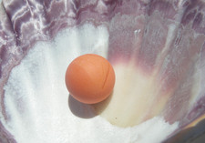 Sea Glass, Orange Shooter Marble