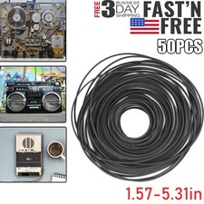 50PCS Square Rubber Drive Belt For Cassette Player Recorder Repair Replacement