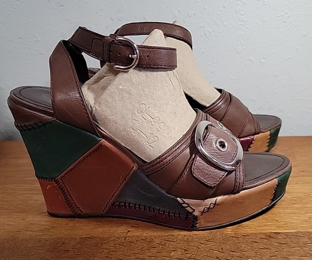 Coach Kayle Retro Patchwork Platform Sandals Size… - image 5