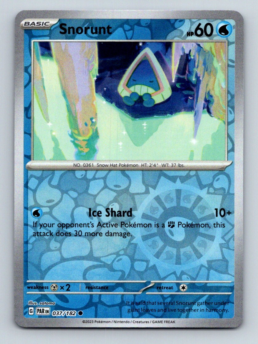 #37 Snorunt 2023 Paradox Rift REVERSE HOLO