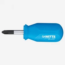 Witte Pro Phillips Stubby Screwdriver, #1 x 25mm