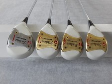 Vintage Refinished Titleist 1, 3, 4 5 Wood Set - reg flex