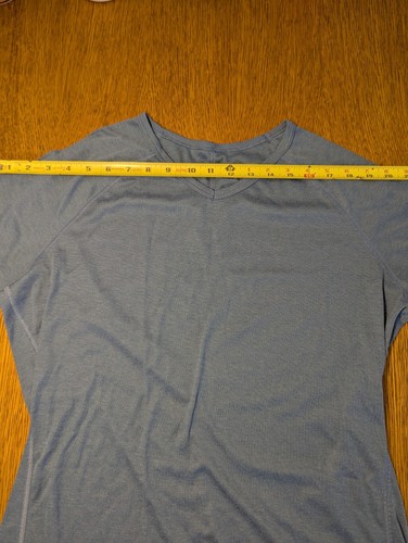 Patagonia V-Neck Shirt Women's Size XL Blue Summer Outdoor - Picture 11 of 13